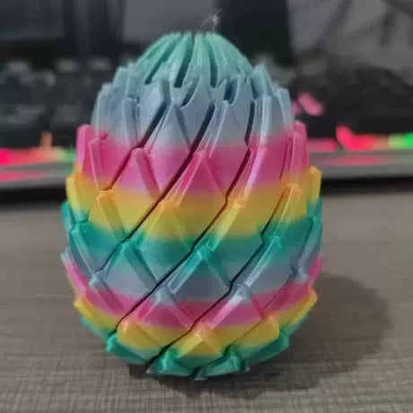 3D Printed Dragon Egg Transformable Stress Relief Toy