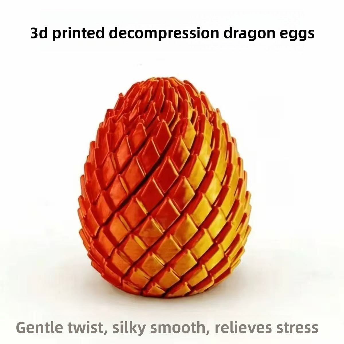 3D Printed Dragon Egg Transformable Stress Relief Toy